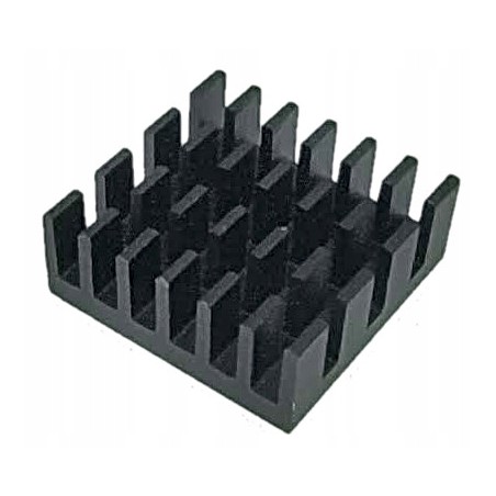 Radiator aluminiowy 14x14x6mm czarny